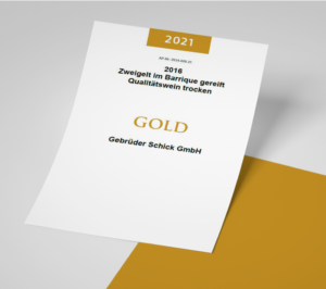 Auszeichnung 2021 mit GOLD